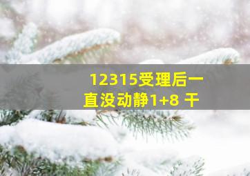 12315受理后一直没动静1+8 干